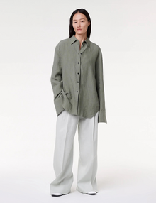 Men | Linen Oversized Shirt | Fern