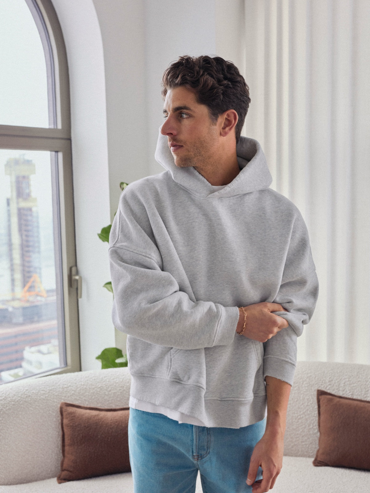 The Jumbo Hoodie | Heather Grey