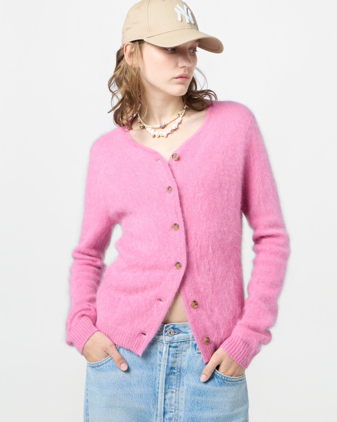 Grizzly Cardigan | Rose | 260 Sample Sale
