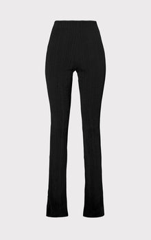 Variegated Rib Pants | Black