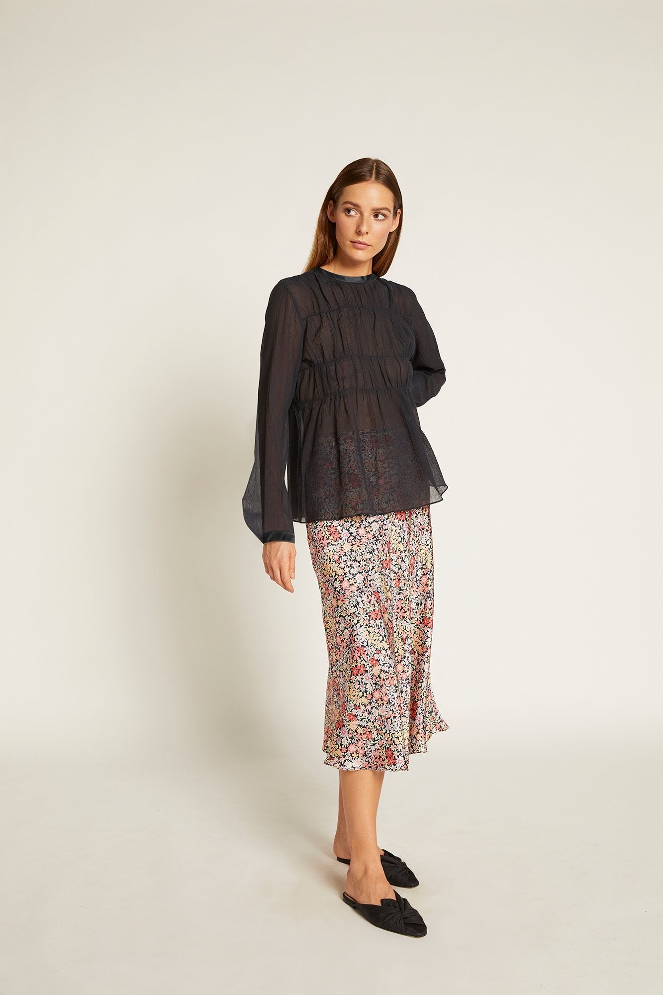 Finley Gathered Top | India Ink