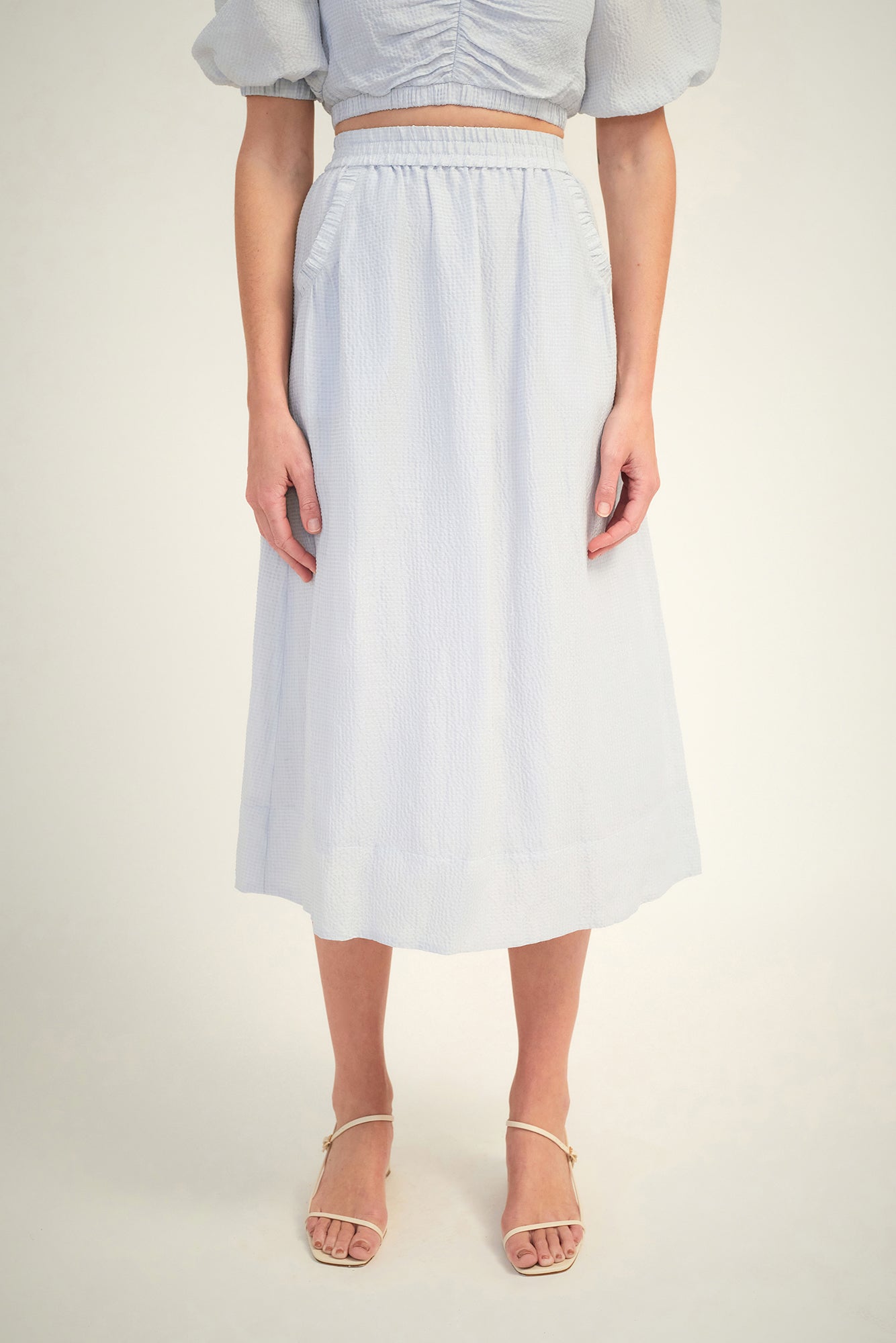 Dakota Midi Skirt | Illusion Blue