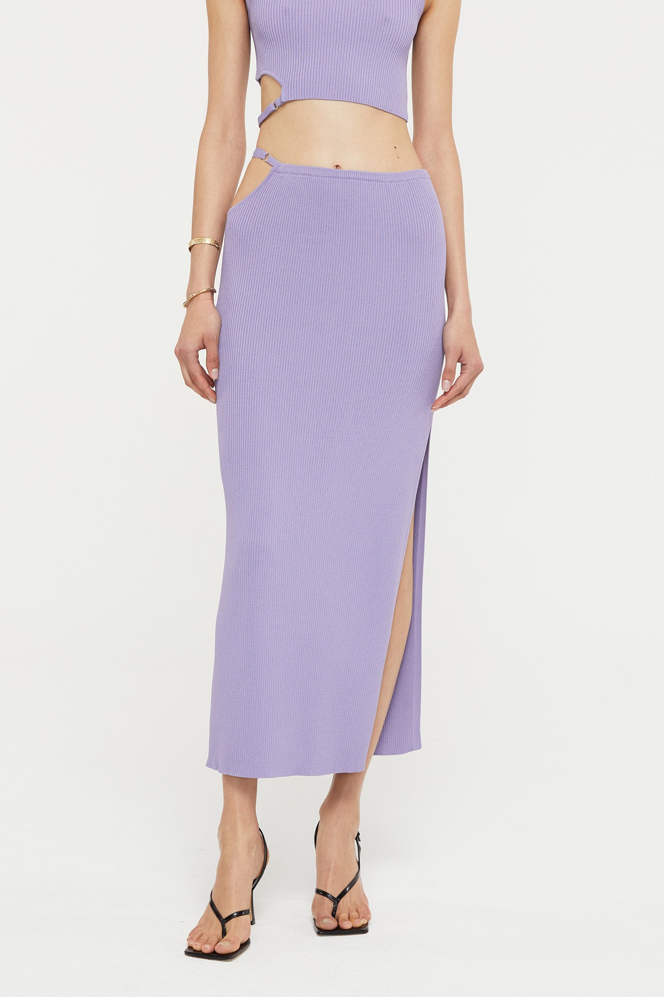 Selena Knit Skirt | Lavender