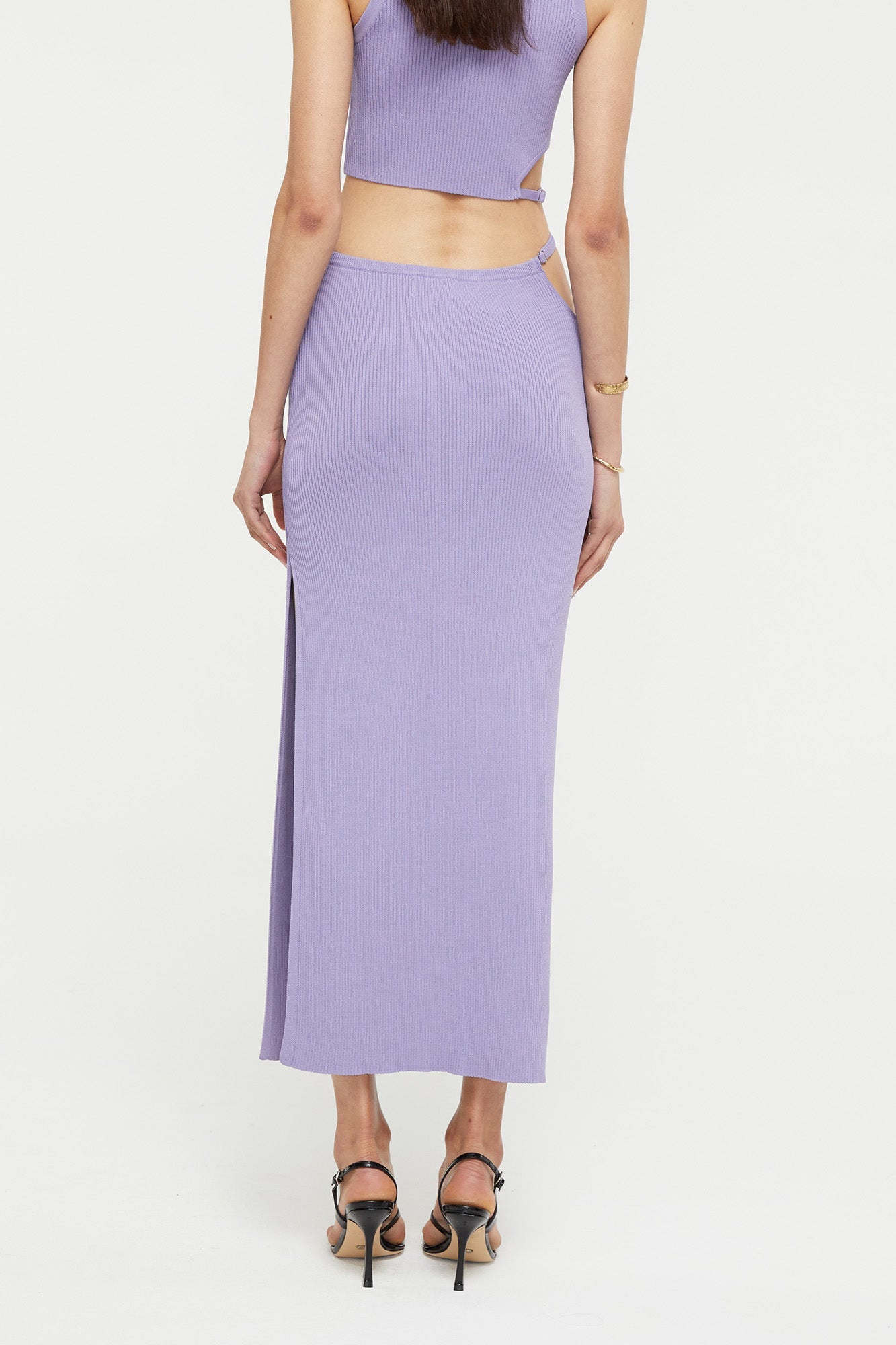 GINIA Selena Knit Skirt in Lavender
