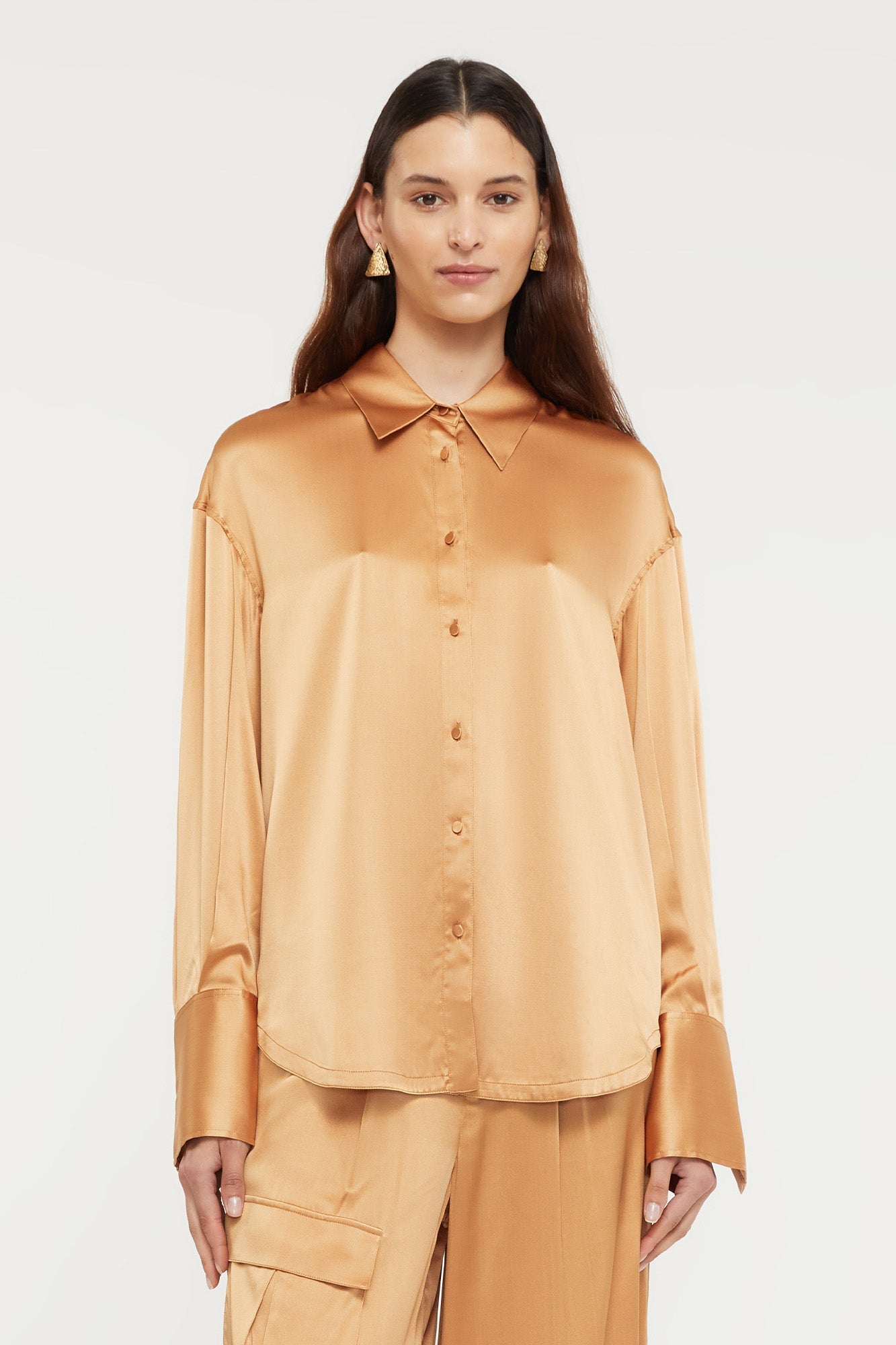 GINIA Iris Shirt in Caramel