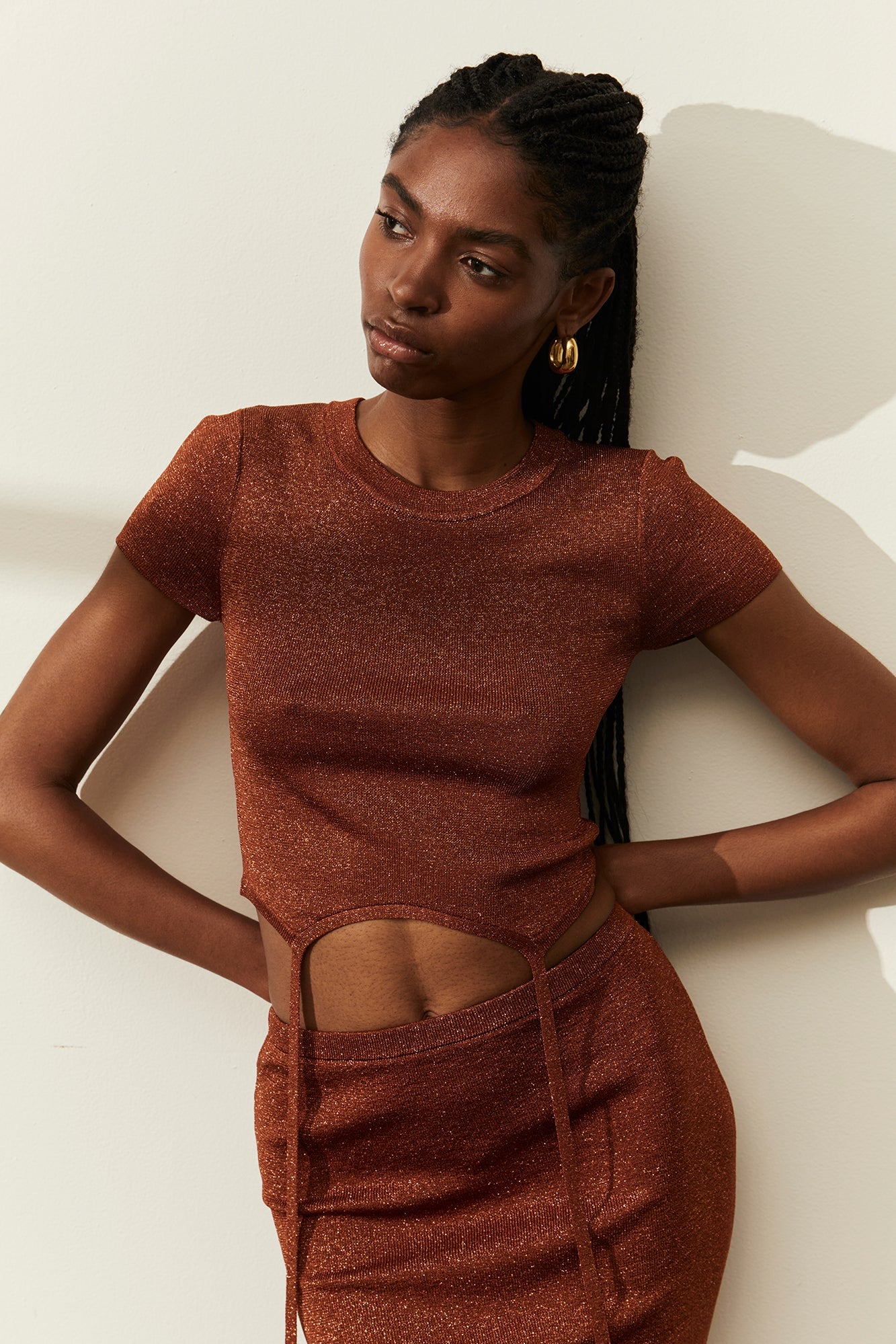Yael Knit Top | Bronze