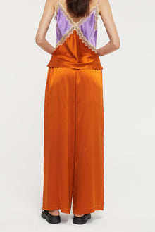 GINIA Amelia Pant in Sunset 19 Momme Silk