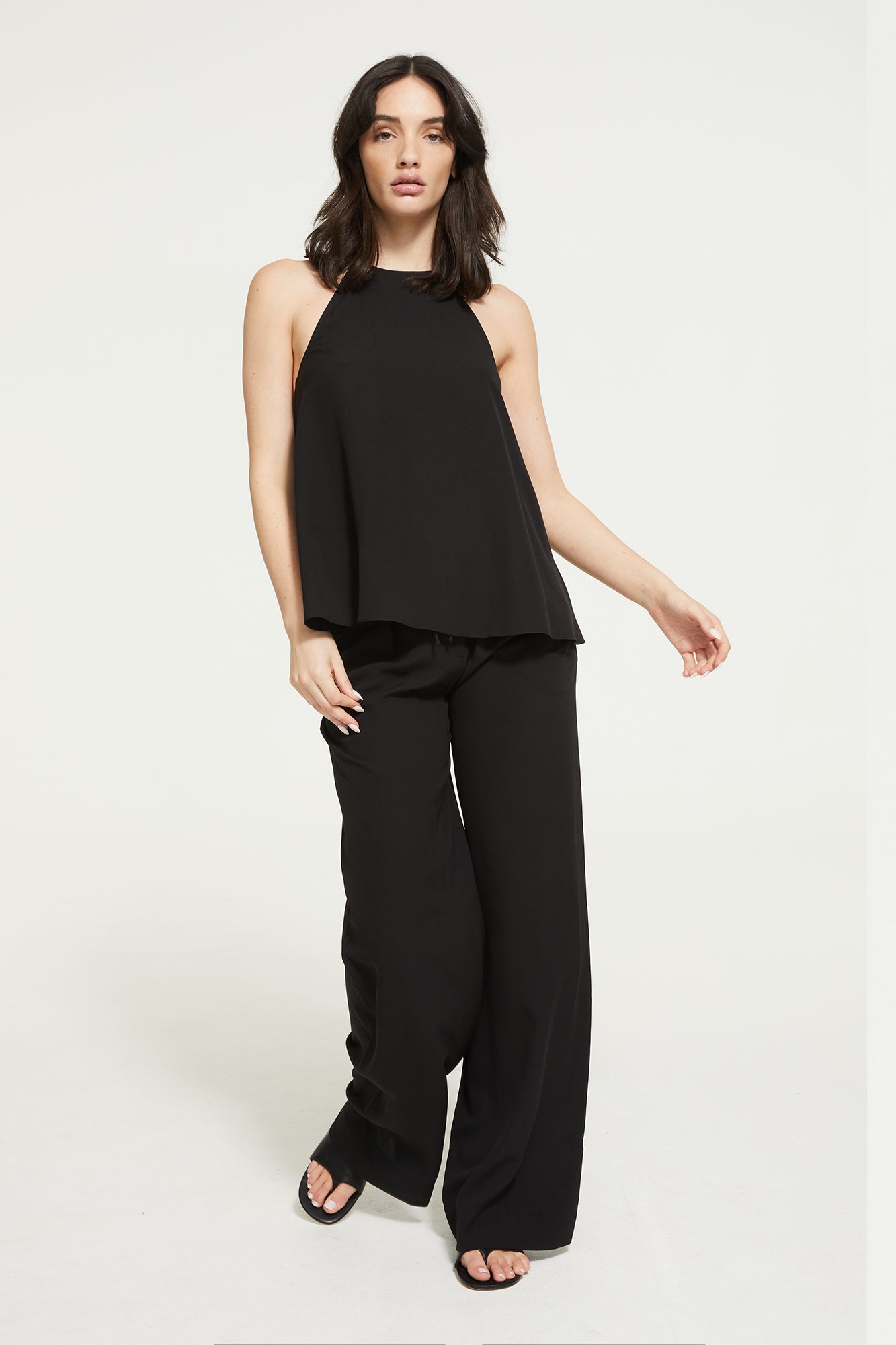 The Samba Top in Black by Ginia RTW