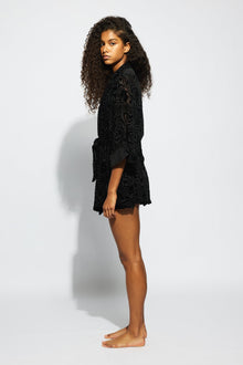 The Daisy Robe By GINIA in Black