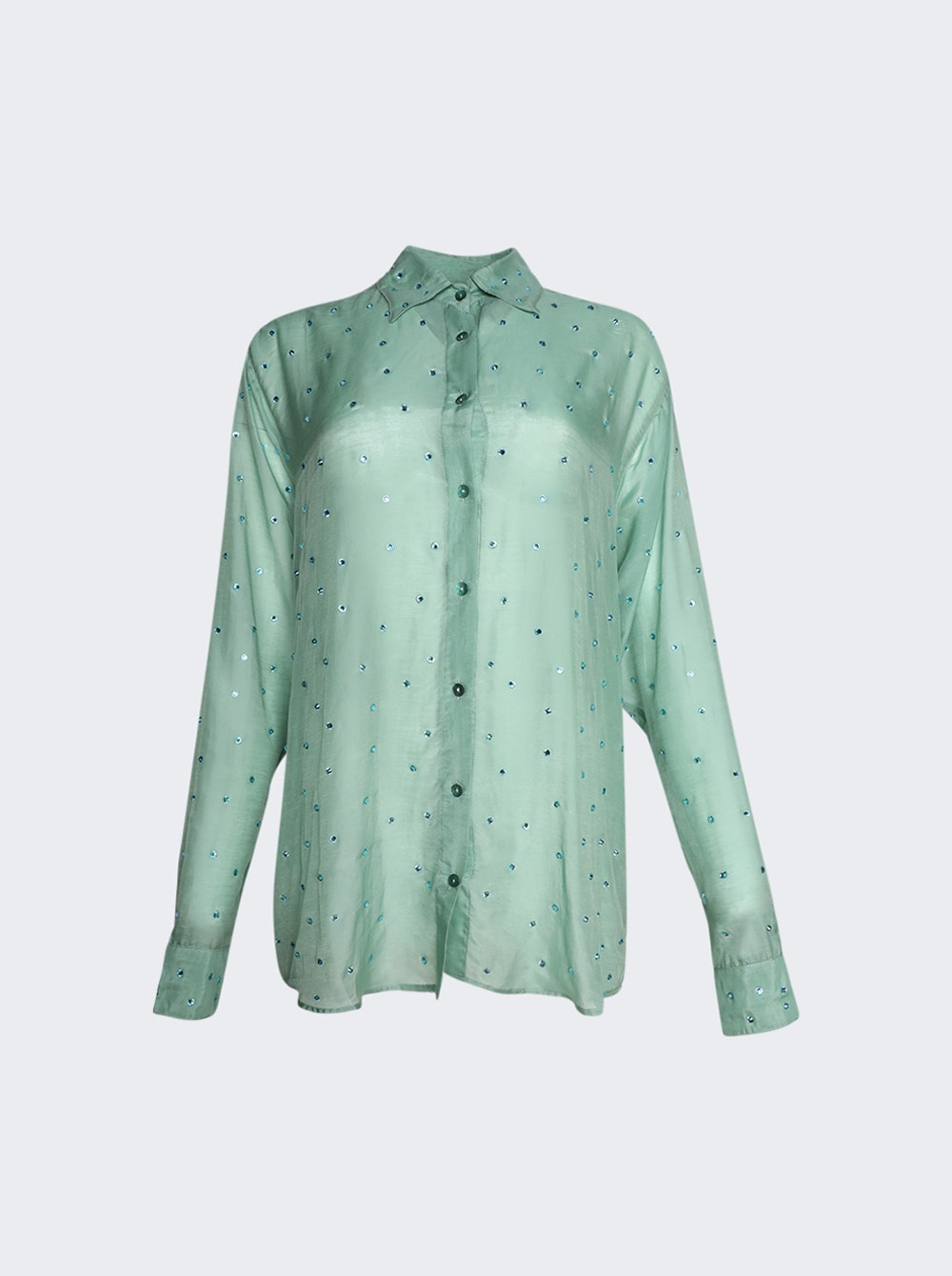 Women | Oséree | Gem Long Shirt | Aqua