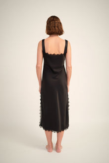 Aurora Silk Slip | Black
