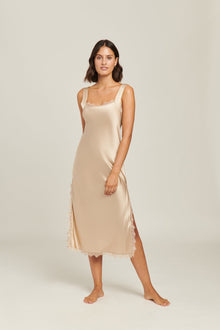 Aurora Silk Slip | Mink