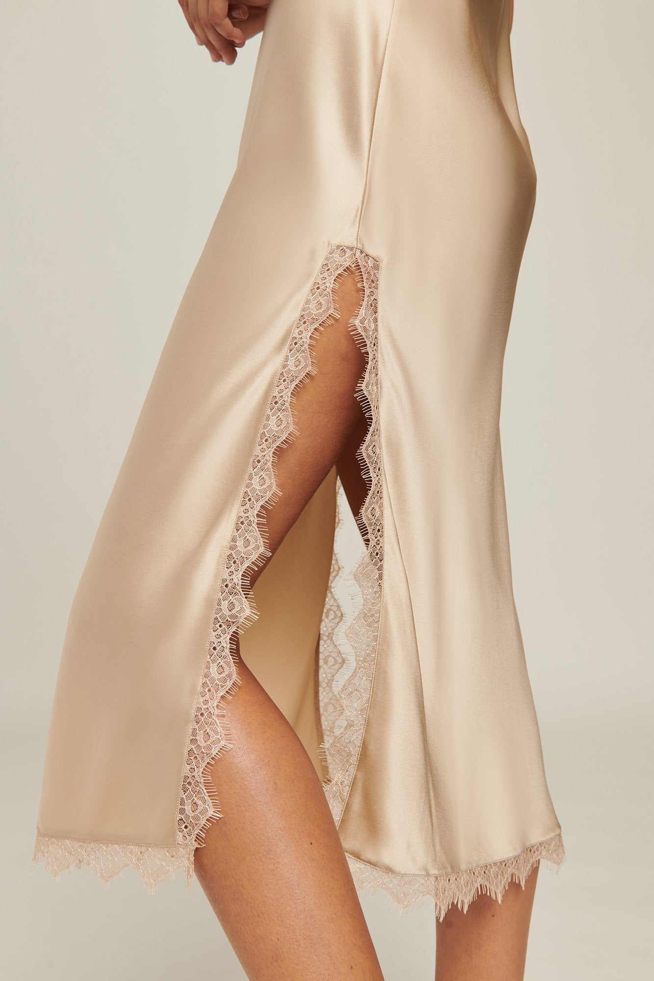 Aurora Silk Slip | Mink
