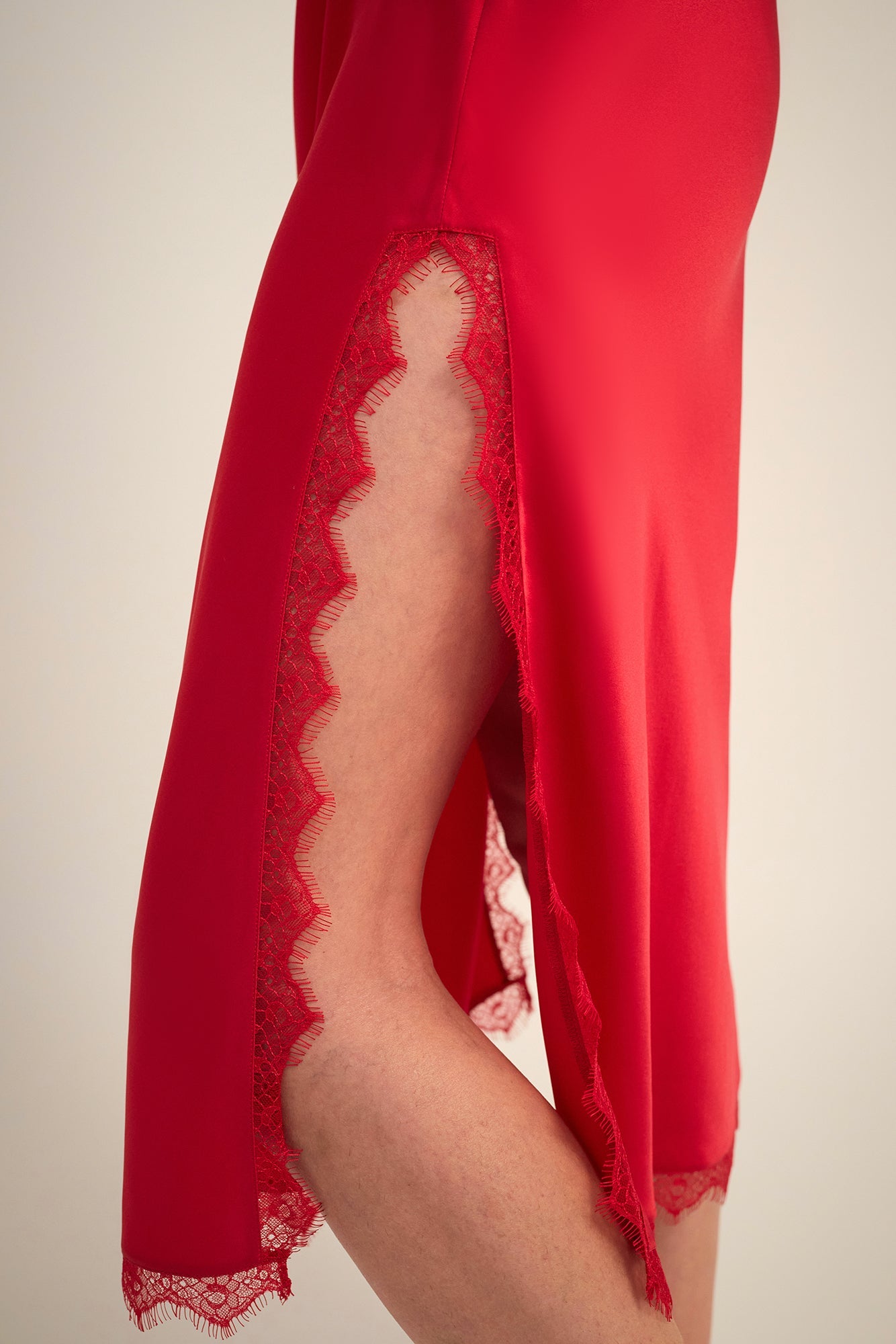 Aurora Silk Slip | Ruby
