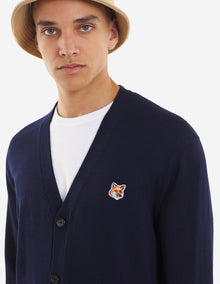 Unisex | Fox Head Patch Long-Sleeve Classic Cardigan | Navy