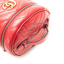 Gucci | Pre-Owned GG Marmont Round Matelasse Leather Backpack | Red