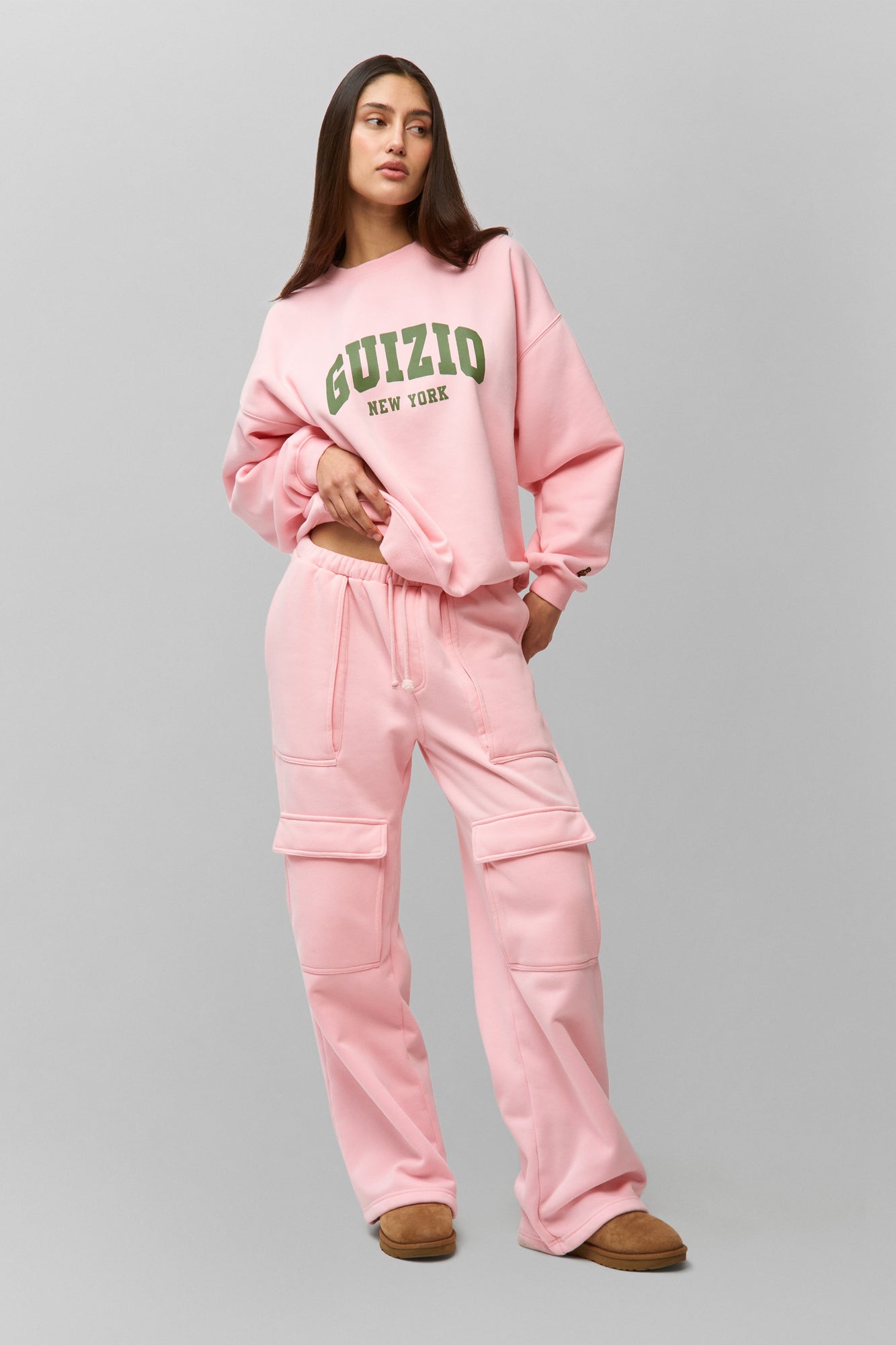 Womens | Guizio Fleece Crewneck | Ballet Slipper
