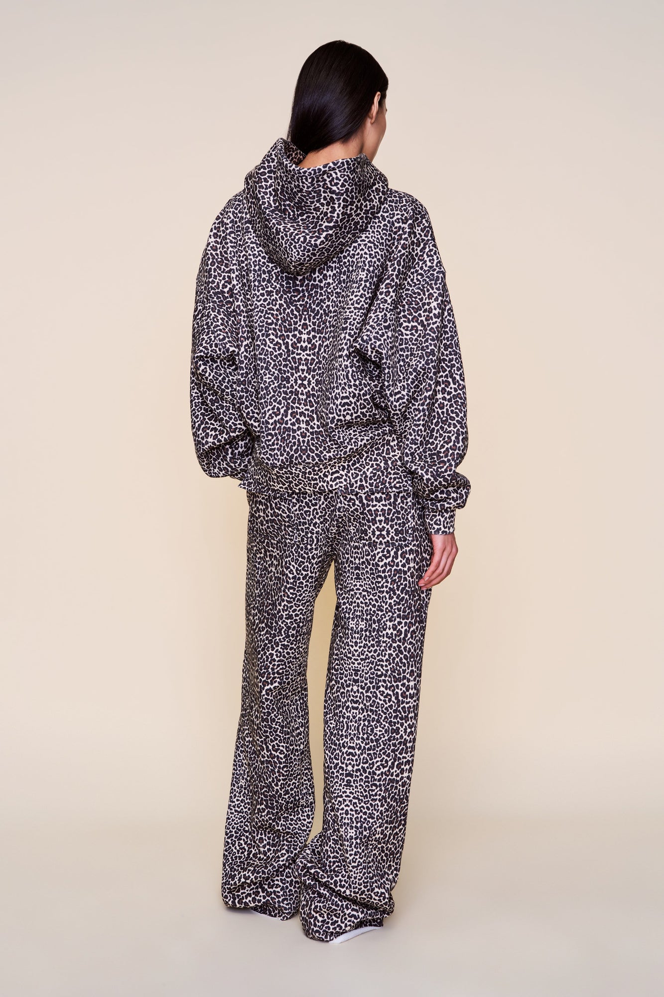 Womens | Drawstring Fleece Pant | Leopard