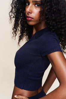 Womens | Calesia Zip Up Top | Navy
