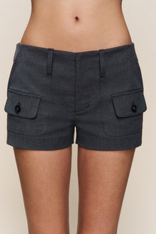 Womens | Penelope Patch Pocket Short | Grey