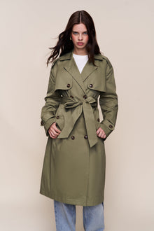 Womens | Classic Trench Coat | Olive
