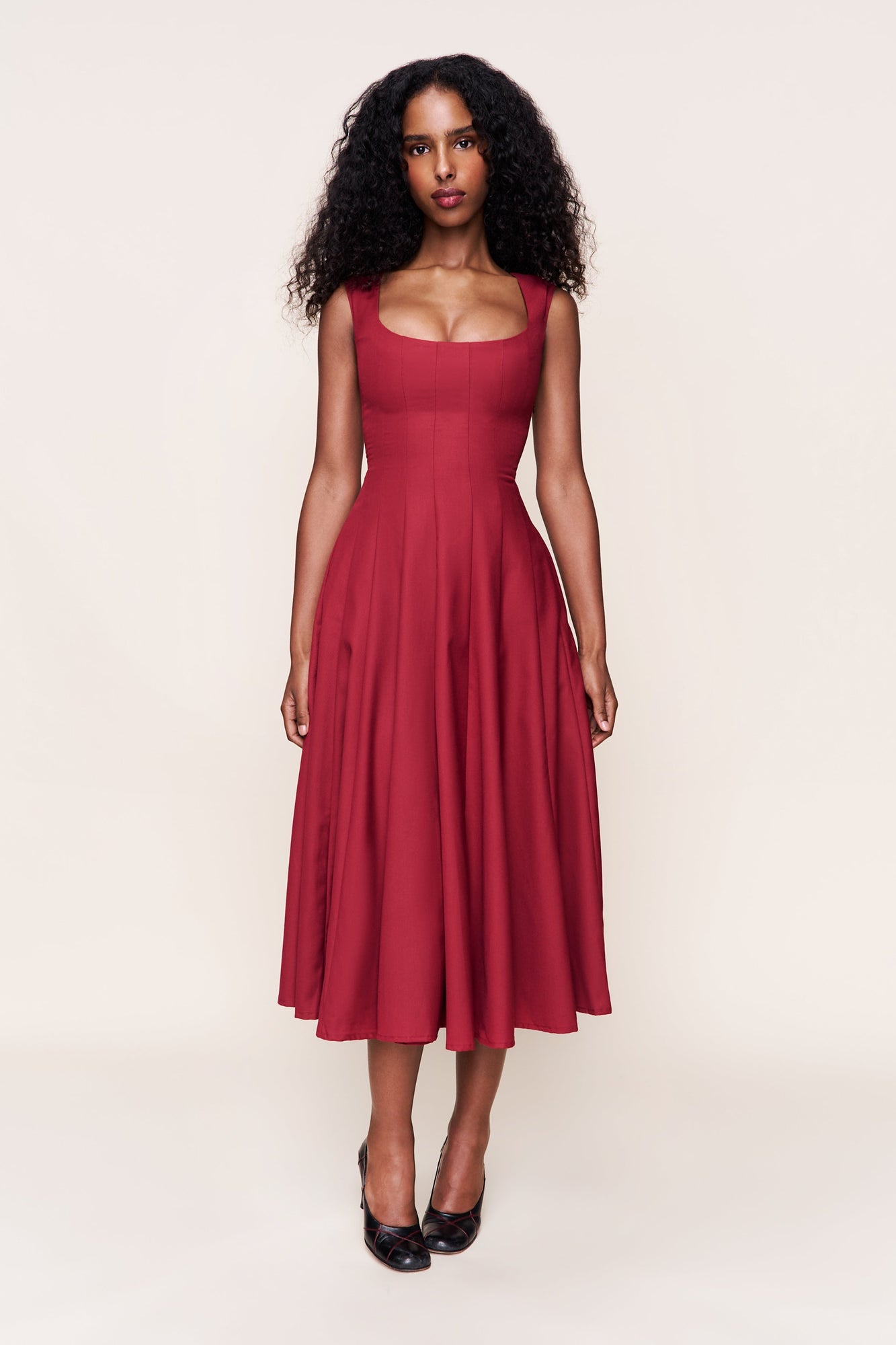 Womens | Leila Mini Dress | Bordeaux