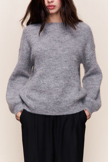 Womens | Bobbie Oversized Wool Jumper | Heather Grey