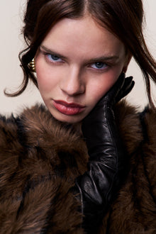Womens | Lucienne Faux Fur Topper | Espresso