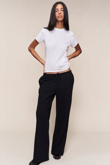Womens | Drawstring Fleece Pant | Black