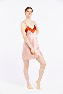 Silk Chemise | Dusty Rose/Amber