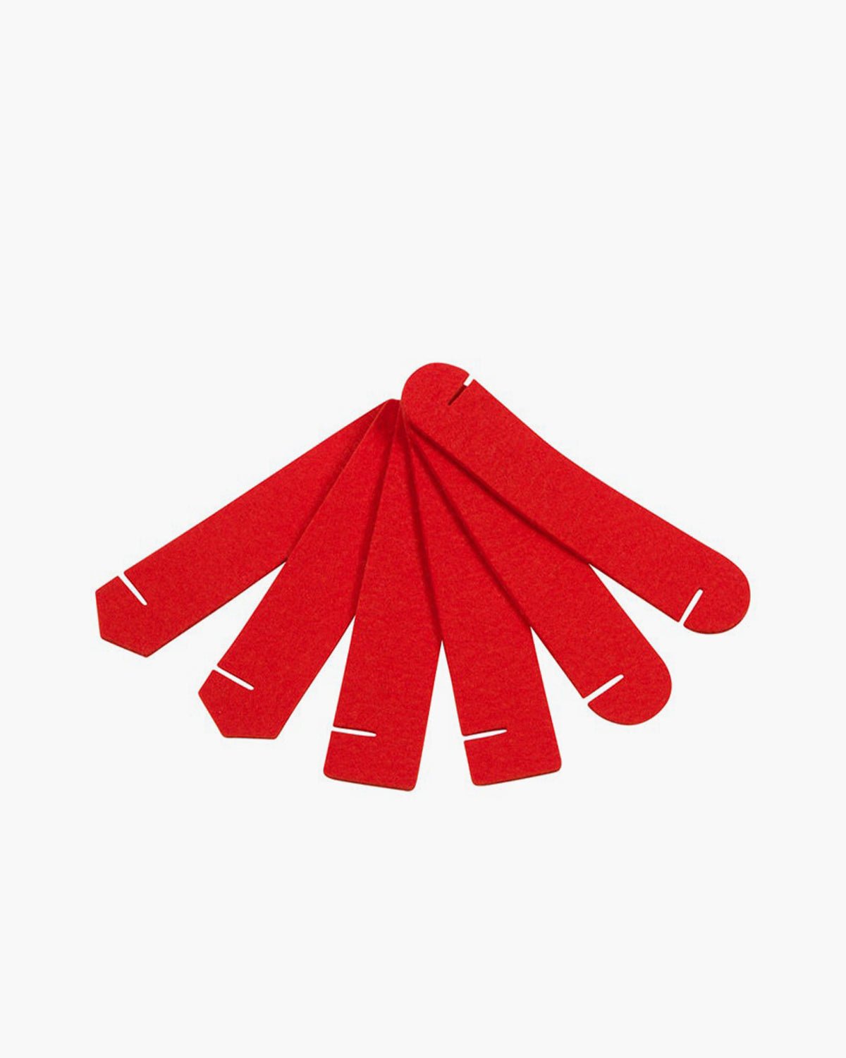 6 Pack | Maki Merino Wool Napkin Rings | Orange