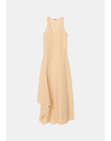 Gale | Scoop Neck Gathered Dress | Parchment