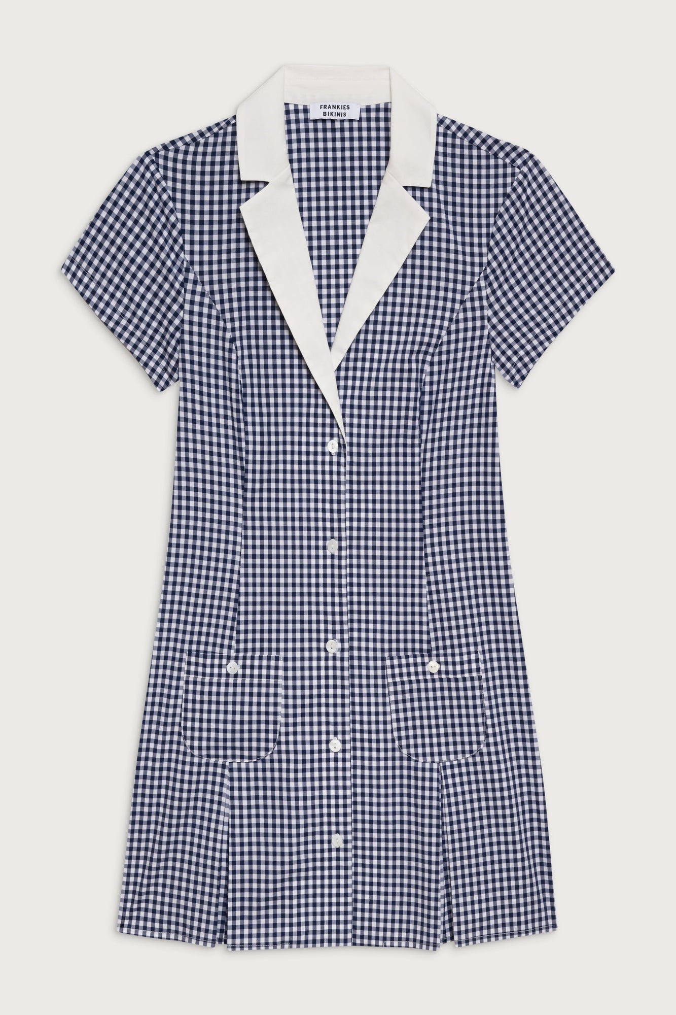 Garden Gingham Mini Dress - Seaside Gingham