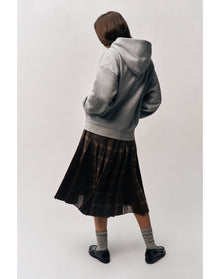 Gibson Chiffon Pleated Skirt | Tartan Multi