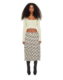 Gibson Pleated Skirt | Green Plaid