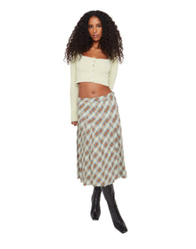 Gibson Pleated Skirt | Green Plaid