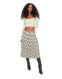 Gibson Pleated Skirt | Green Plaid