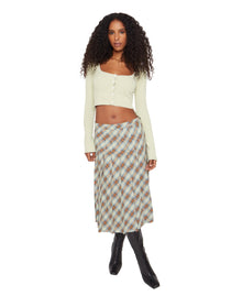 Gibson Pleated Skirt | Green Plaid