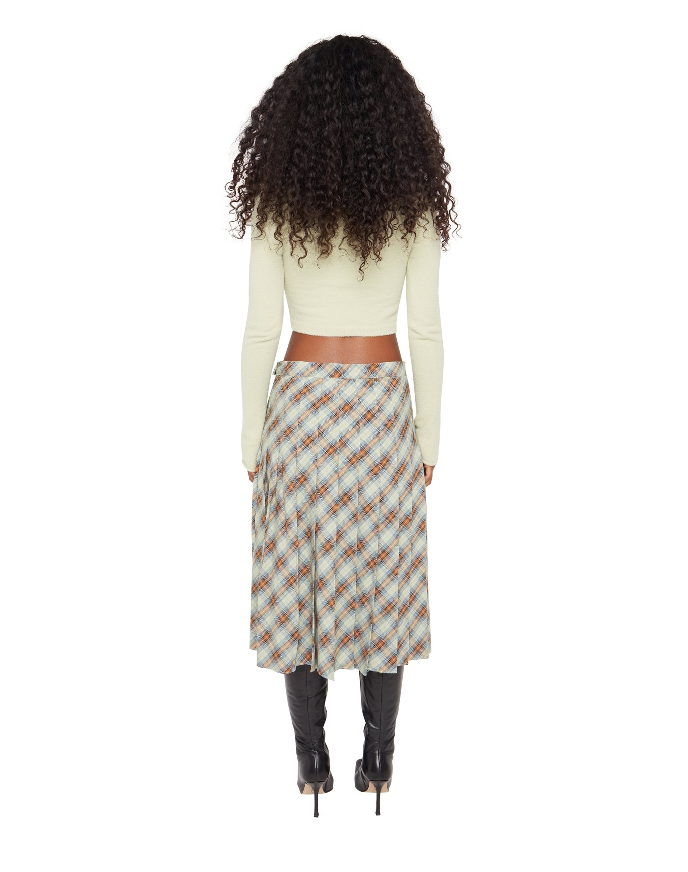 Gibson Pleated Skirt | Green Plaid