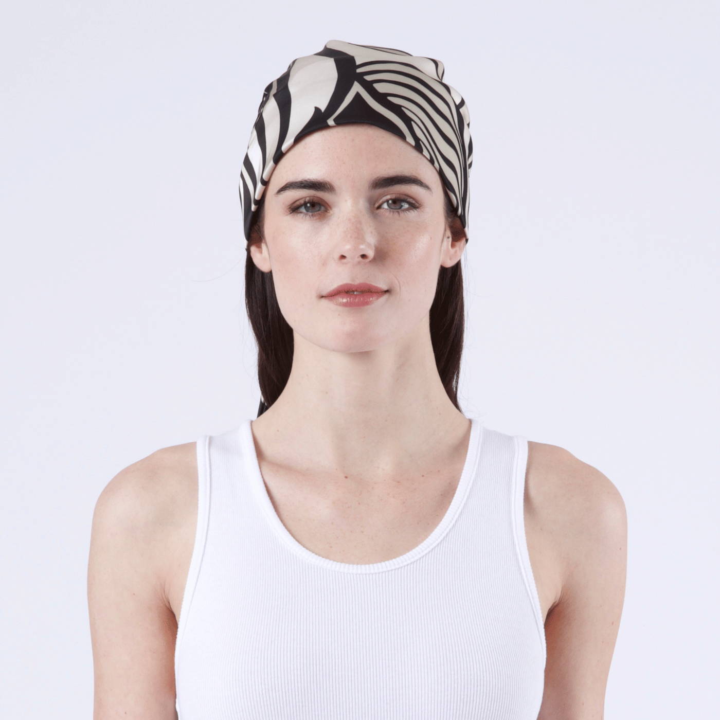 Gigi Headscarf | Black/Beige