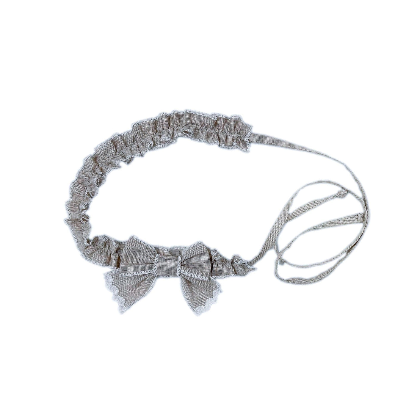 Girl | Ashlyn Linen Hair Sash | Beige