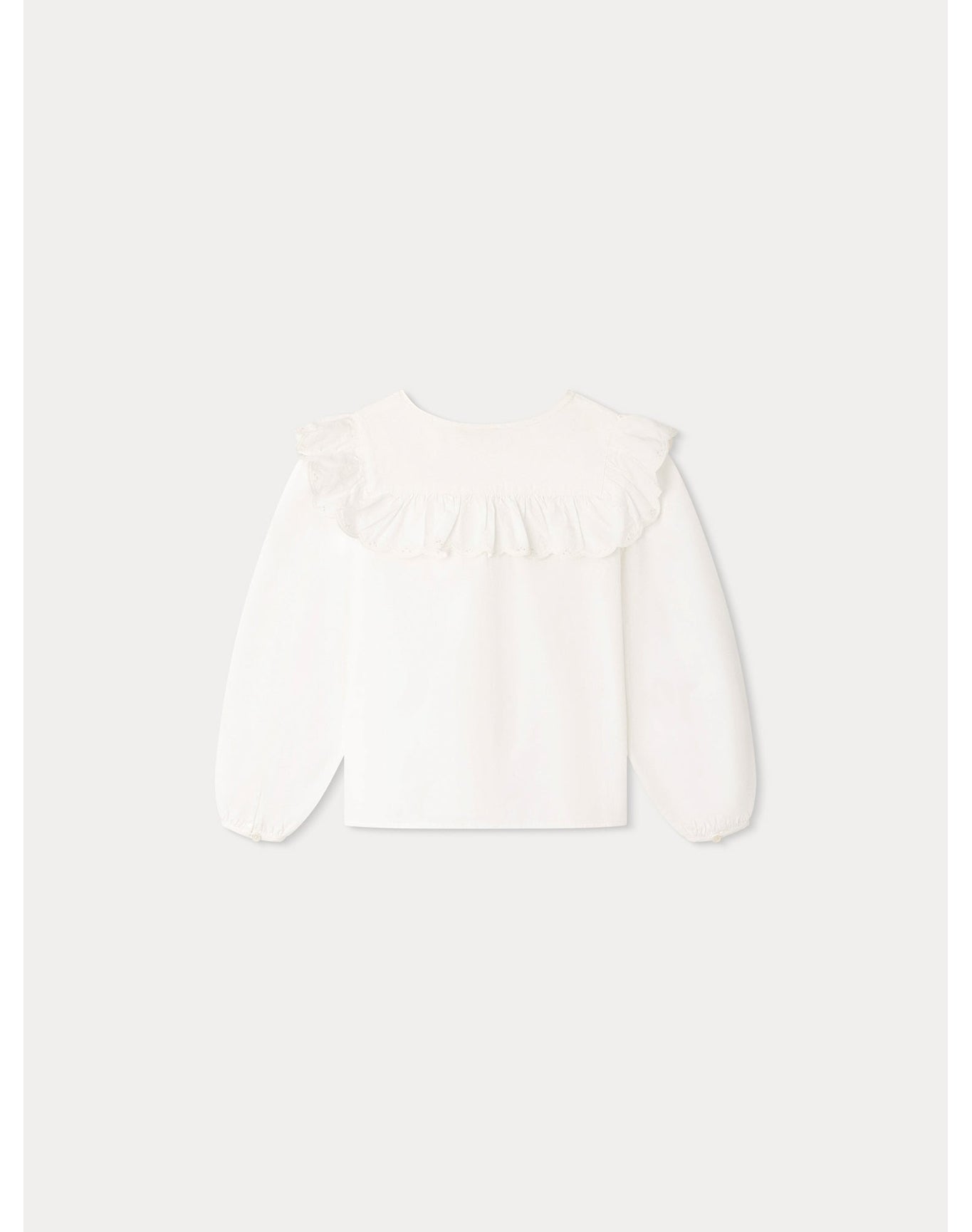Girl | Cléo Embroidered Blouse | Milk White