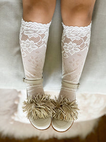 Girl | Flora Lace Socks | White