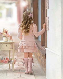 Girl | Julie Pink Knit Cotton Skirt