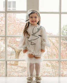 Girl | Lara Feather Socks | White