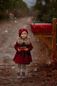 Girl | The Empress Garnet Wool Coat | Red