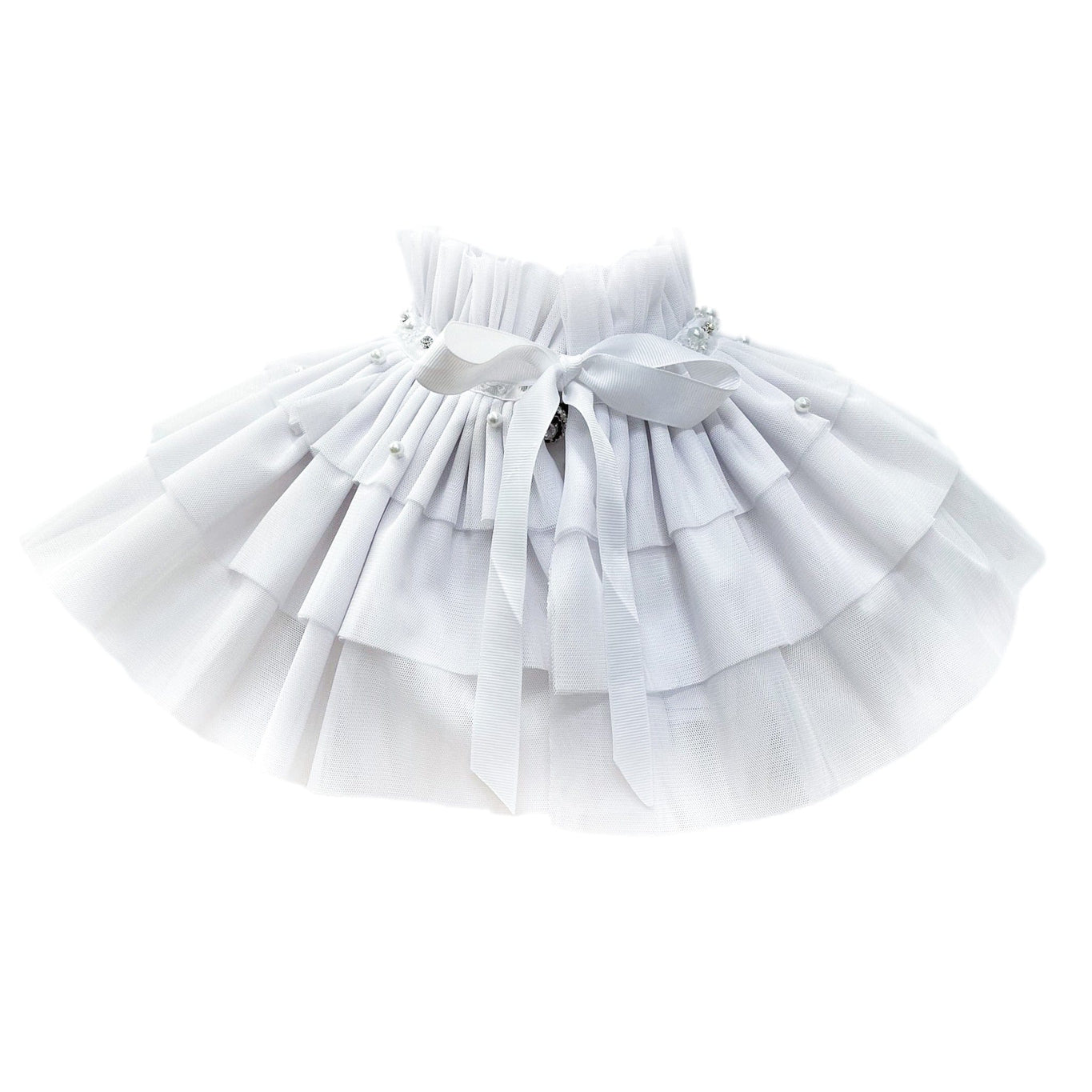 Girl | Victorian Tulle Cape | White