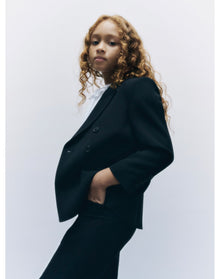 Girls | Bonpoint X Khaite Tammie Blazer | 10Y | Ocean Black