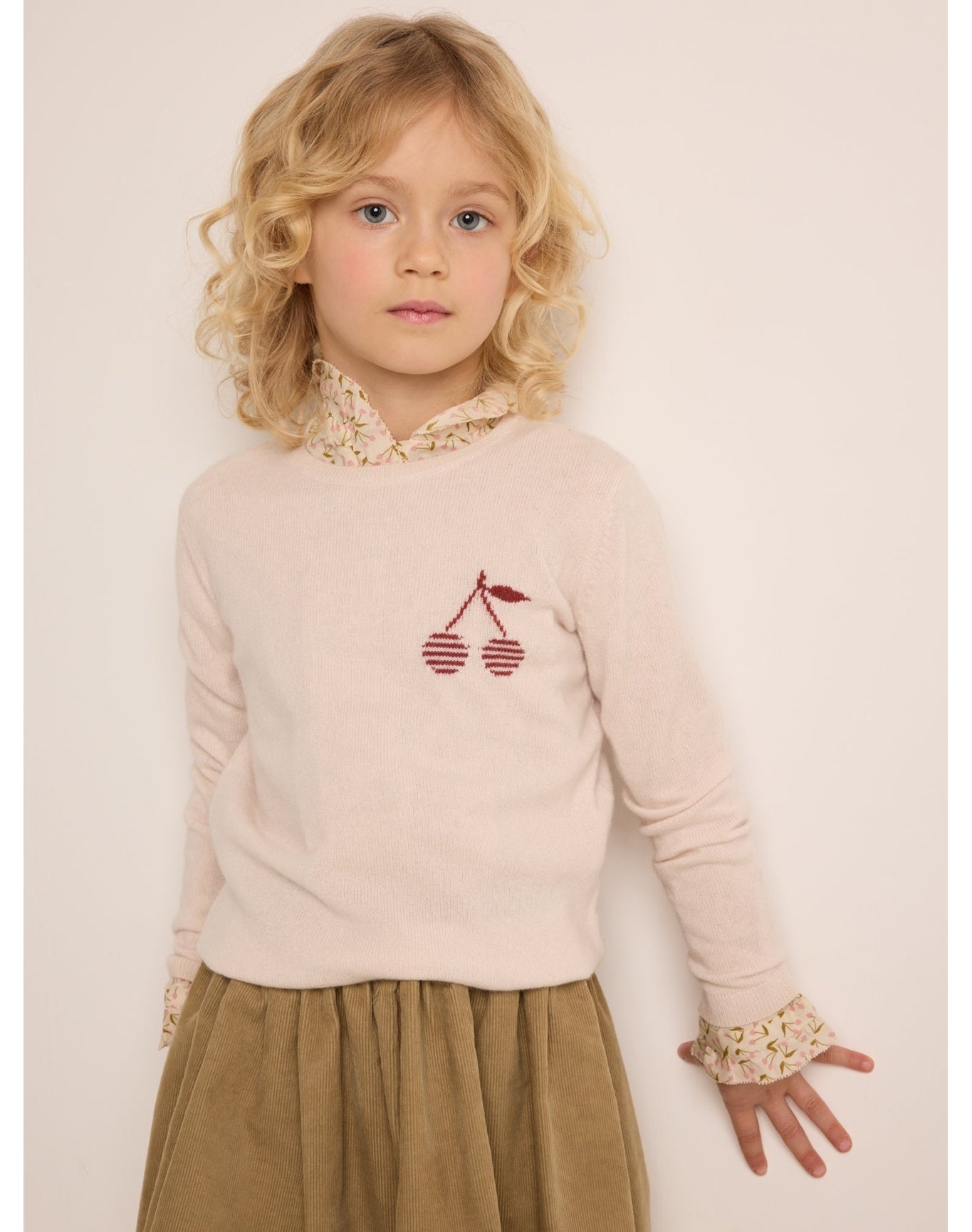 Girls | Brunelle Sweater | Pale Pink