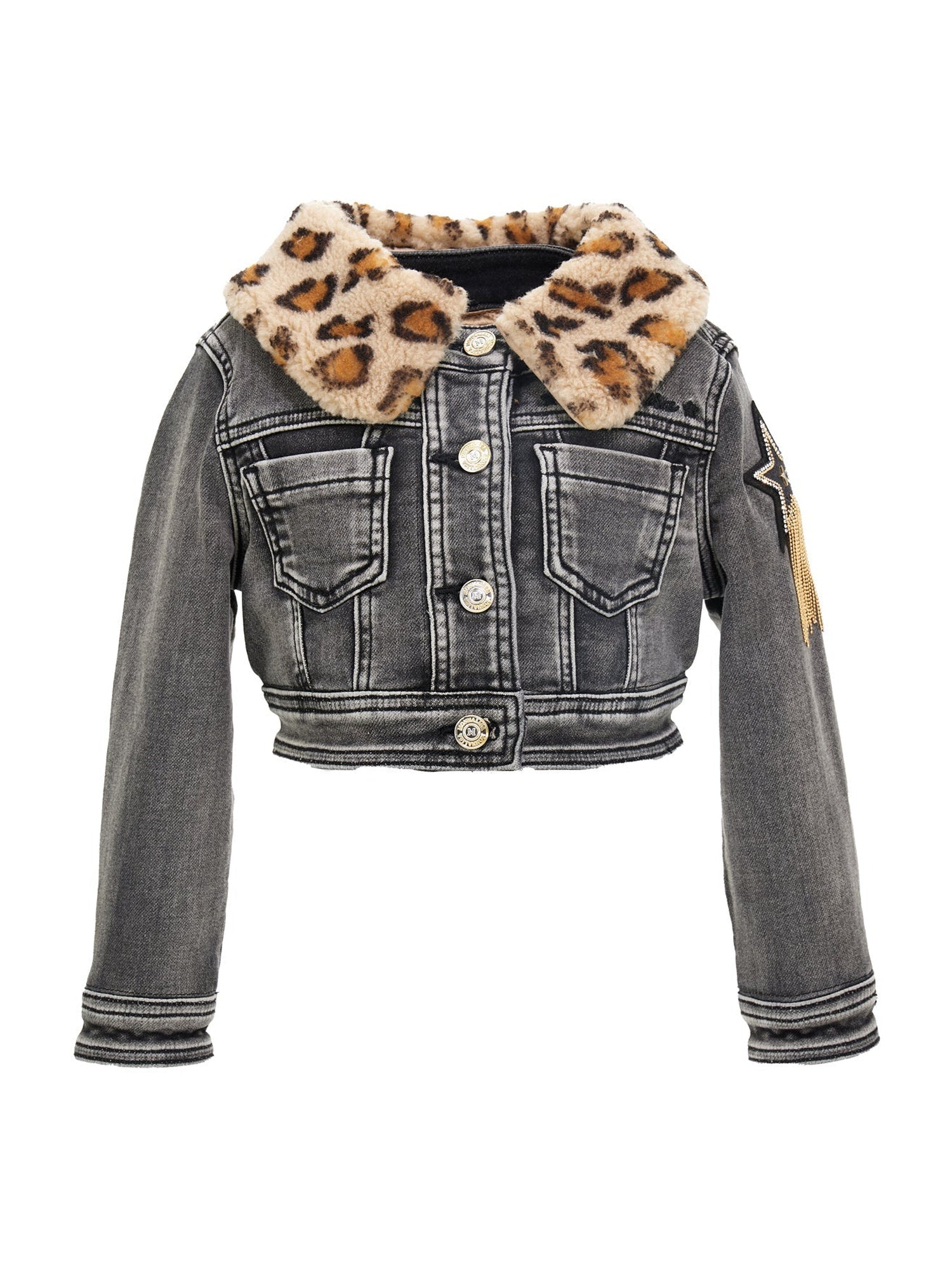Girls | Chip ‘N’ Dale Denim Jacket | Black